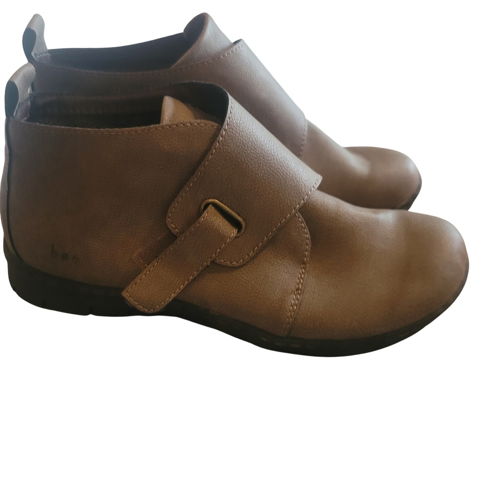 Gorpcore b.o.c. Born Concept Womens Earthy‎ Brown Ankle Boots Low Flat Sz 8.5